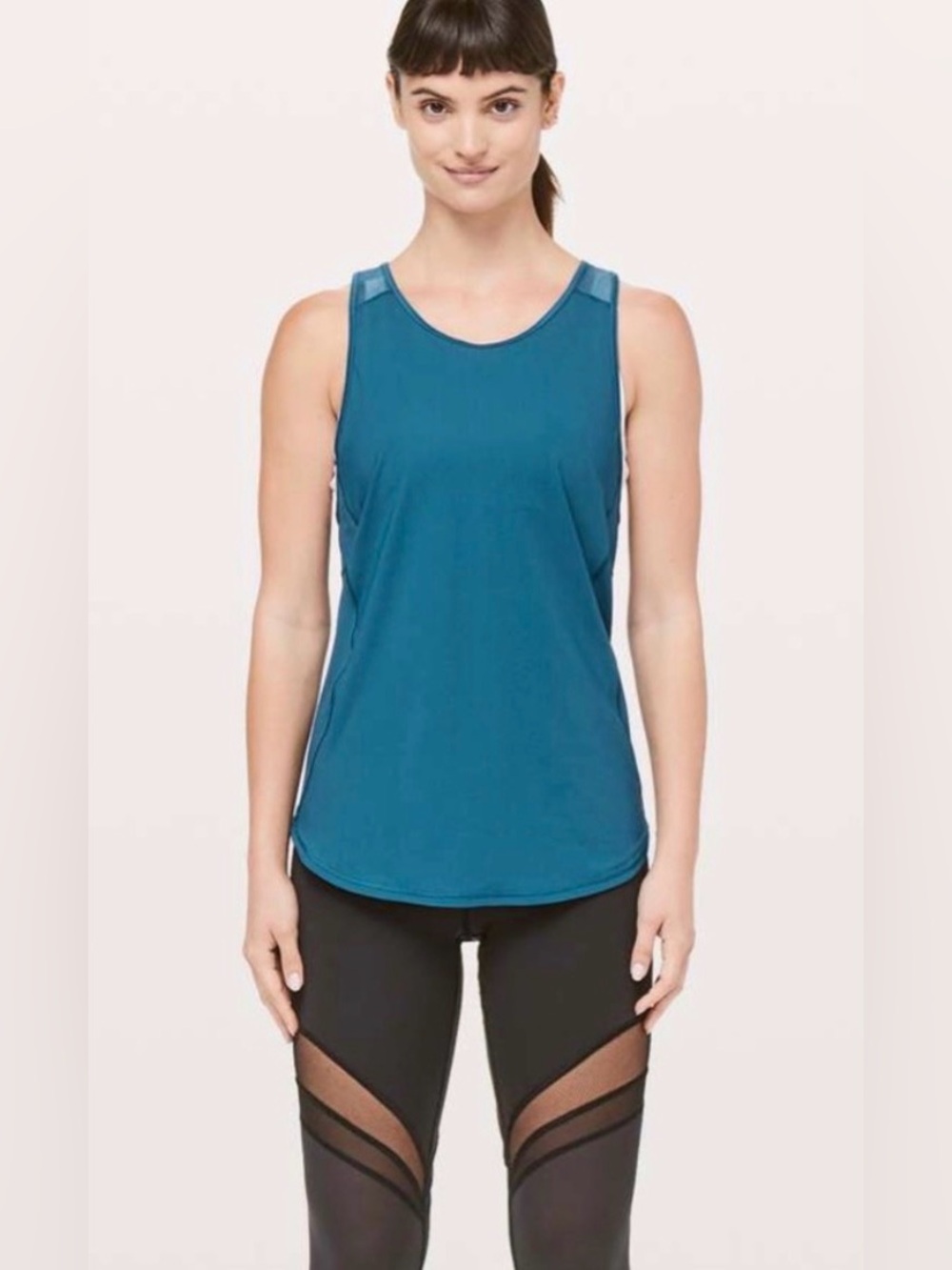 Lululemon sculpt tank II in teal women’s size 4